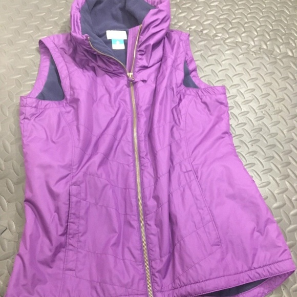 Columbia Jackets & Blazers - Columbia Womens Vest Medium Purple Zip Up
